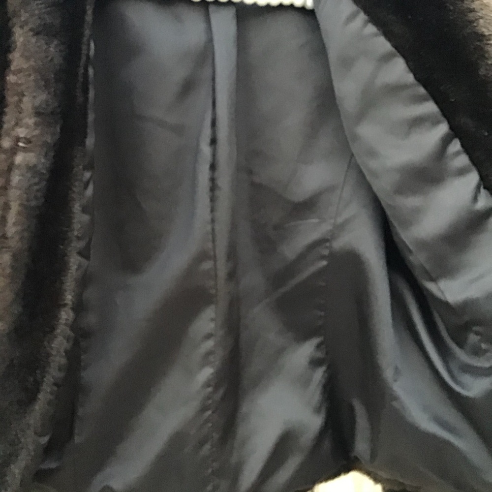FAUX MINK DARK BROWN BEAUTIFUL ANN TAYLOR - Picture 12 of 15